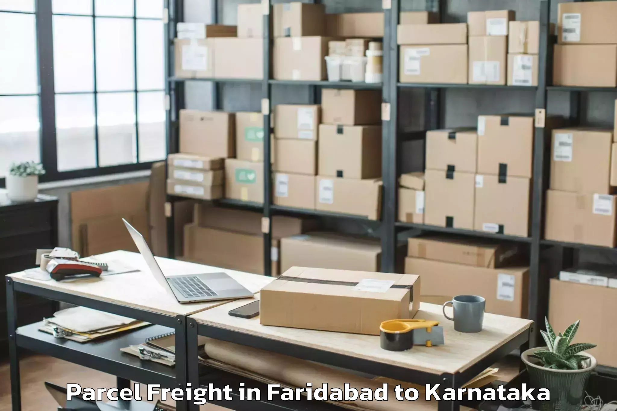 Affordable Faridabad to Tumkur University Tumkur Parcel Freight